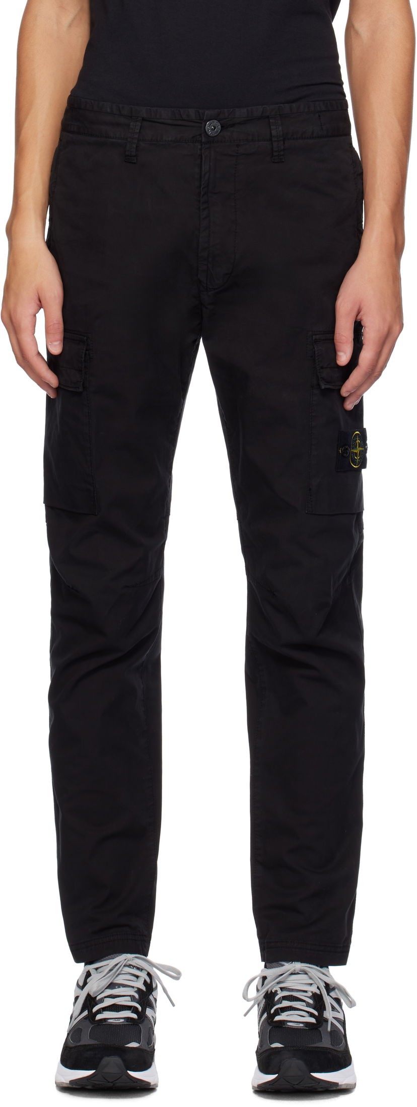 Cargo housut Stone Island Stone Island Supima Cotton Twill Cargo Pants Musta | 811530410