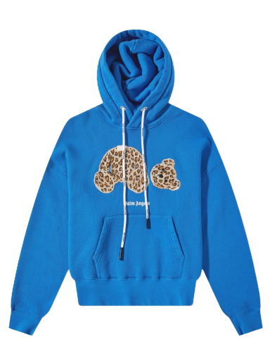 Huppari Palm Angels Leopard Kill The Bear Popover Hoodie Sininen | PMBB058S22FLE0084560