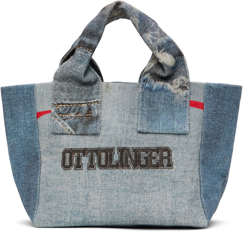 Kangaskassi Ottolinger Ottolinger Mini Denim Tote Bag Sininen | 12890052801