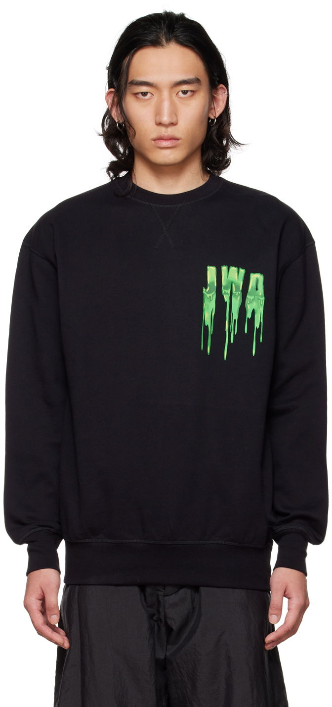T-paita JW Anderson Black Slime Sweatshirt Musta | JW0040-PG0408