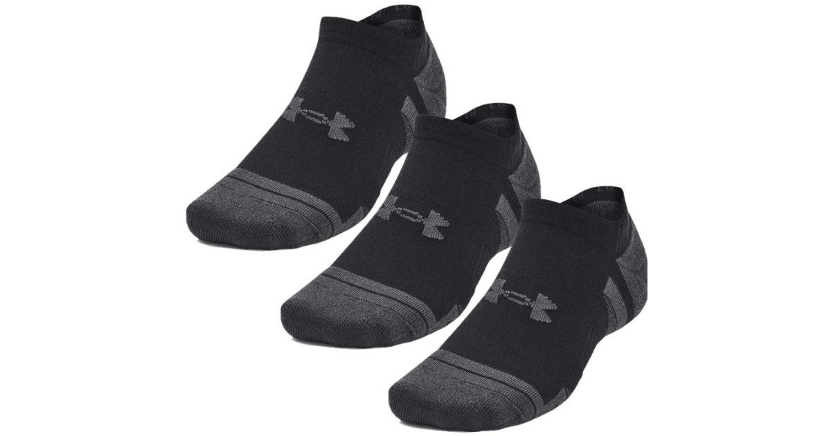 Sukat Under Armour Perfromance Tech Socks - 3 pack Musta | 1379503-001, 1
