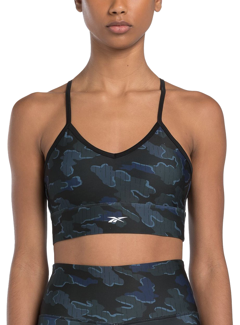 Rintaliivit Reebok Reebok ID Train Camo Sports Bra Musta | 100075418