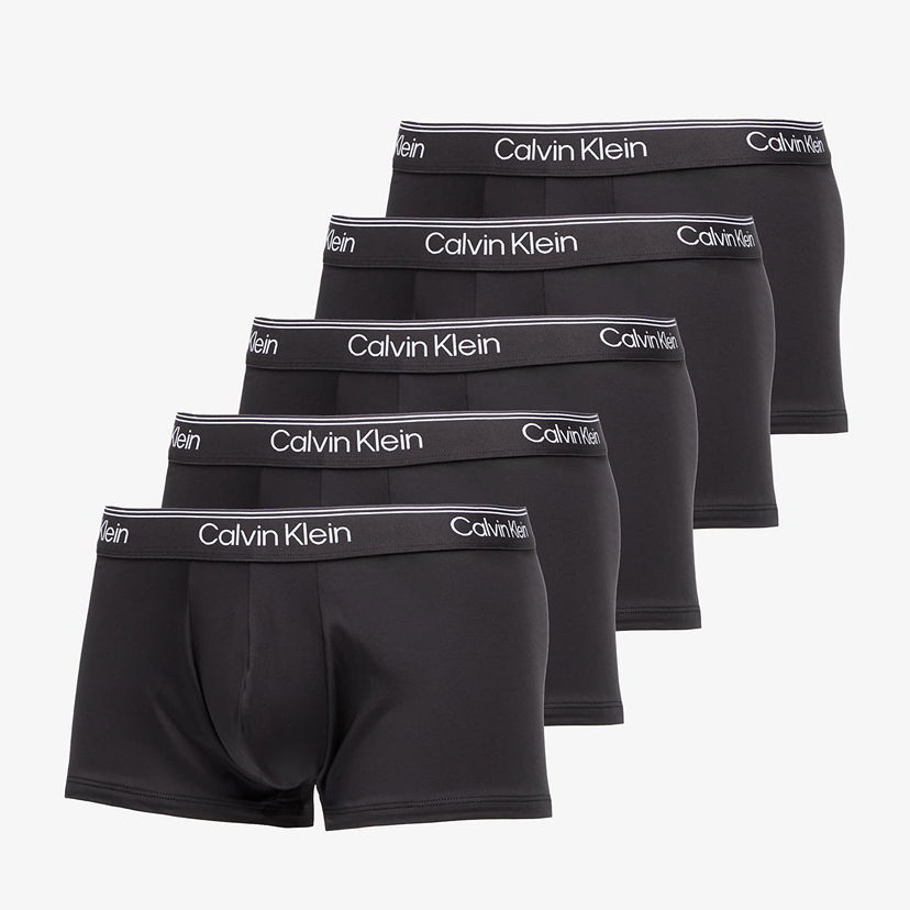 Nyrkkeilijät CALVIN KLEIN Microfiber Stretch Low Rise Trunk 5-Pack Black Musta | LV00NB4412 UB1