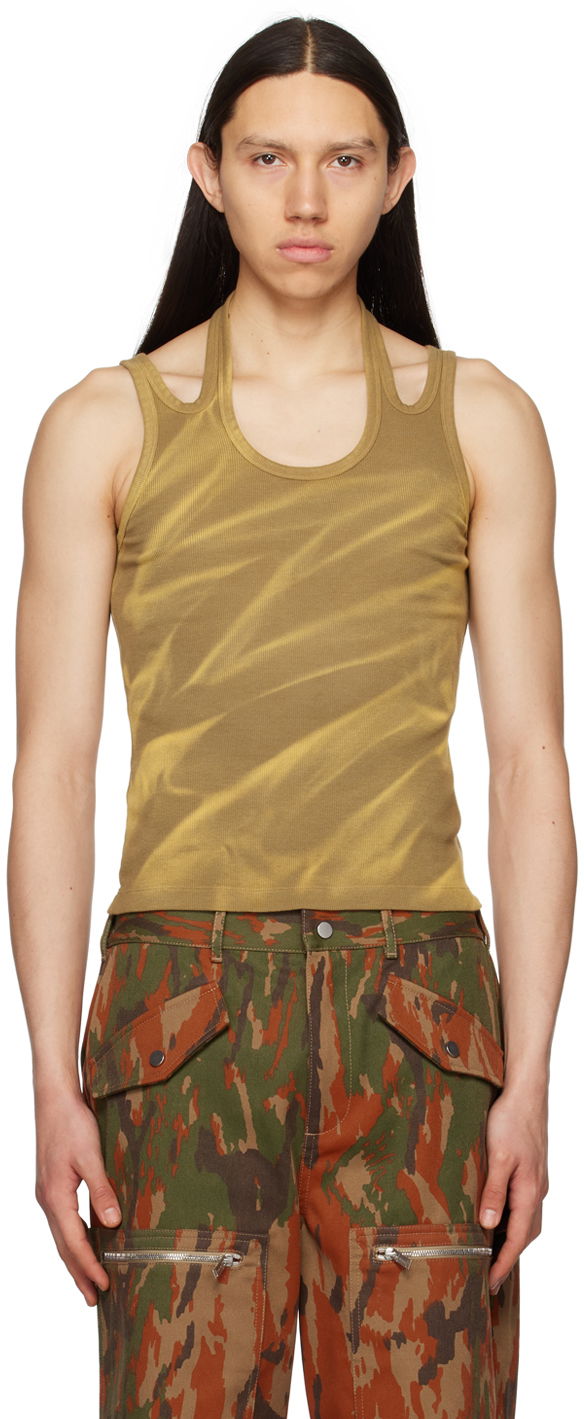 Tankkitoppi Dion Lee Interlink Tank Top Beige | C3318S23