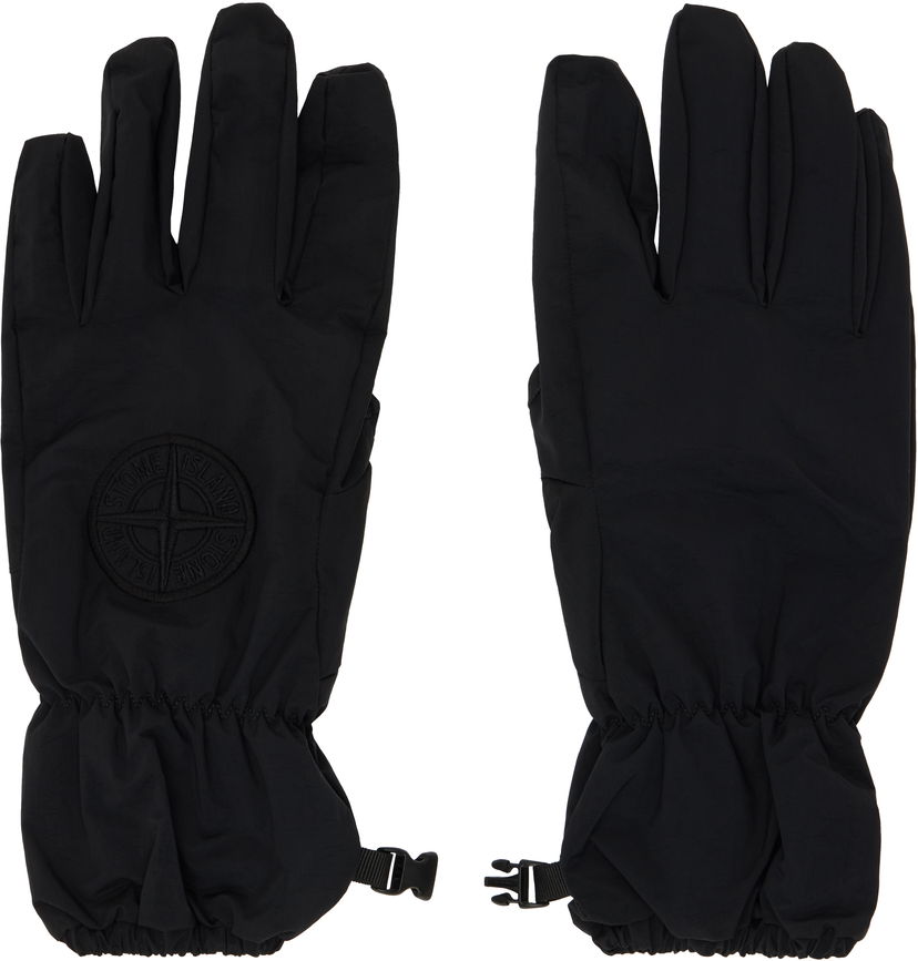 Käsineet Stone Island Embroidered Gloves Musta | 811592169