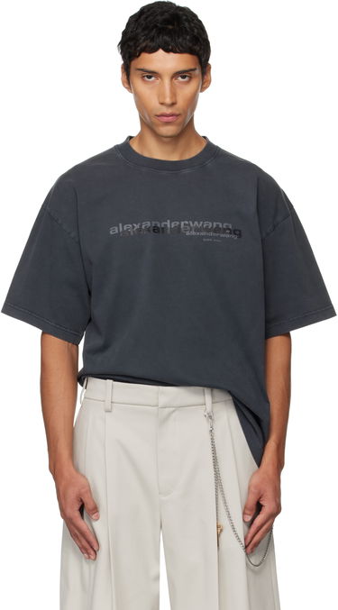 T-paita Alexander Wang Alexander Wang Short Sleeve T-Shirt Harmaa | UCC3251847, 0