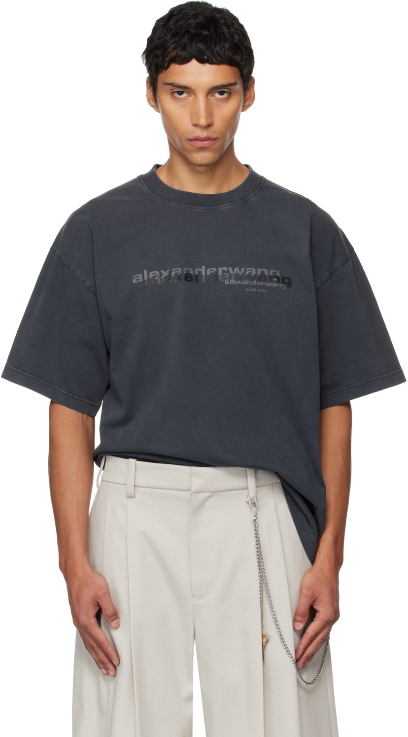 T-paita Alexander Wang Alexander Wang Short Sleeve T-Shirt Harmaa | UCC3251847