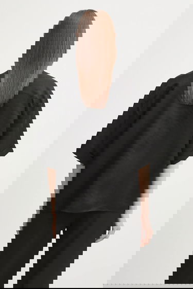 Paita Anine Bing Anine Bing Coco Relaxed Linen-Blend Shirt Musta | A.07.11130, 2