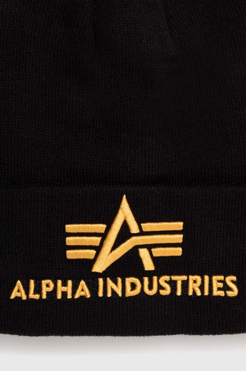 Pipo Alpha Industries 3D Beanie Musta | 168910.583, 1