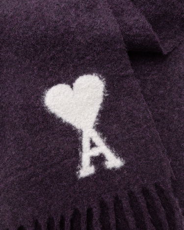 Huivi AMI Oversize Scarf With Fringe Violetti | USF422.AW0054-504, 1