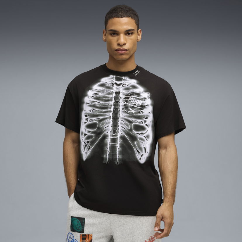 T-paita Puma Hooptopia Hoopray Vision Graphic T-Shirt Musta | 632879_01