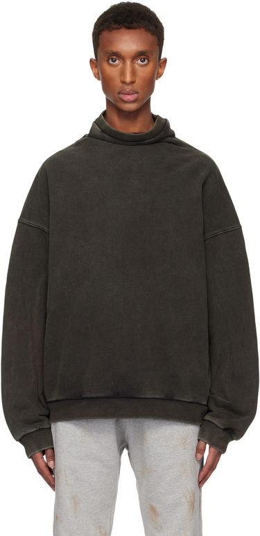 Villapaita We11done Standard Logo Turtleneck Sweatshirt Vihreä | WD-TS3-24-731-U-BK, 0