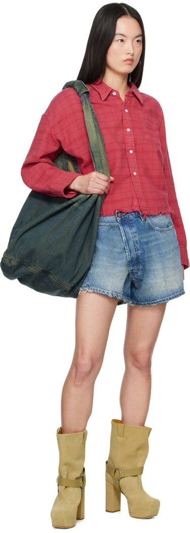 Shortsit R13 R13 Loose Crossover Denim Shorts Sininen | R13W6055-969C, 3