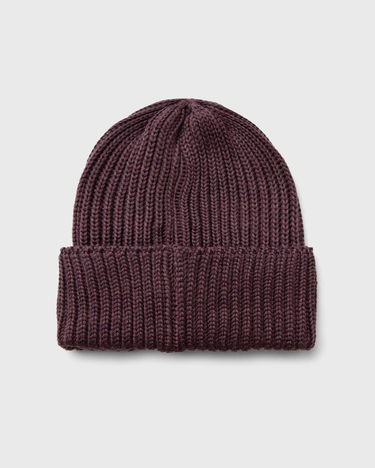 Pipo Needles Watch Cap Merino Wool Beanie Violetti | PU063-B-PLUM, 1