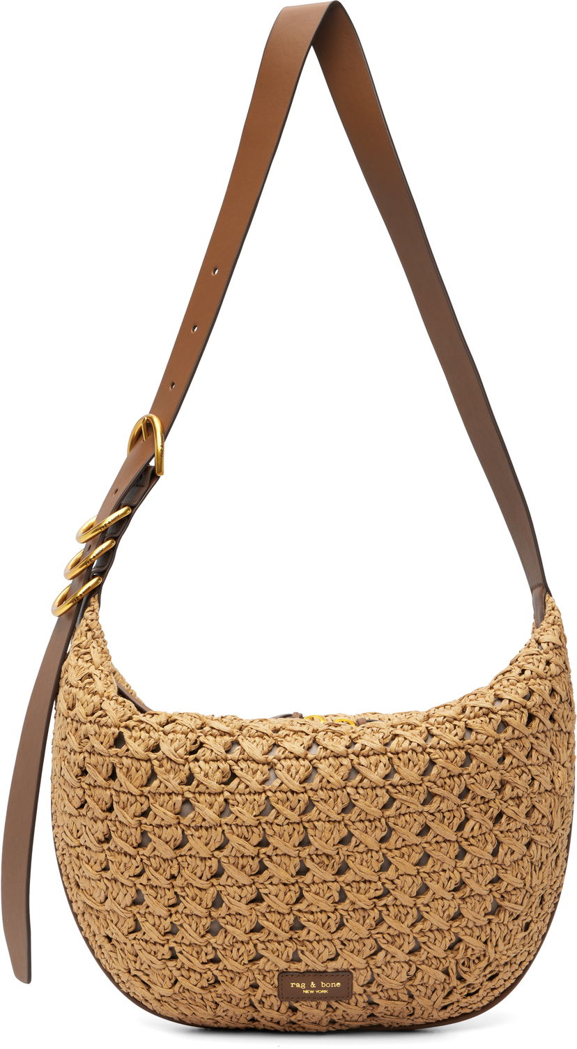 Olkalaukku rag & bone Rag & Bone Mercer Medium Crochet Shoulder Bag Beige | RF100902