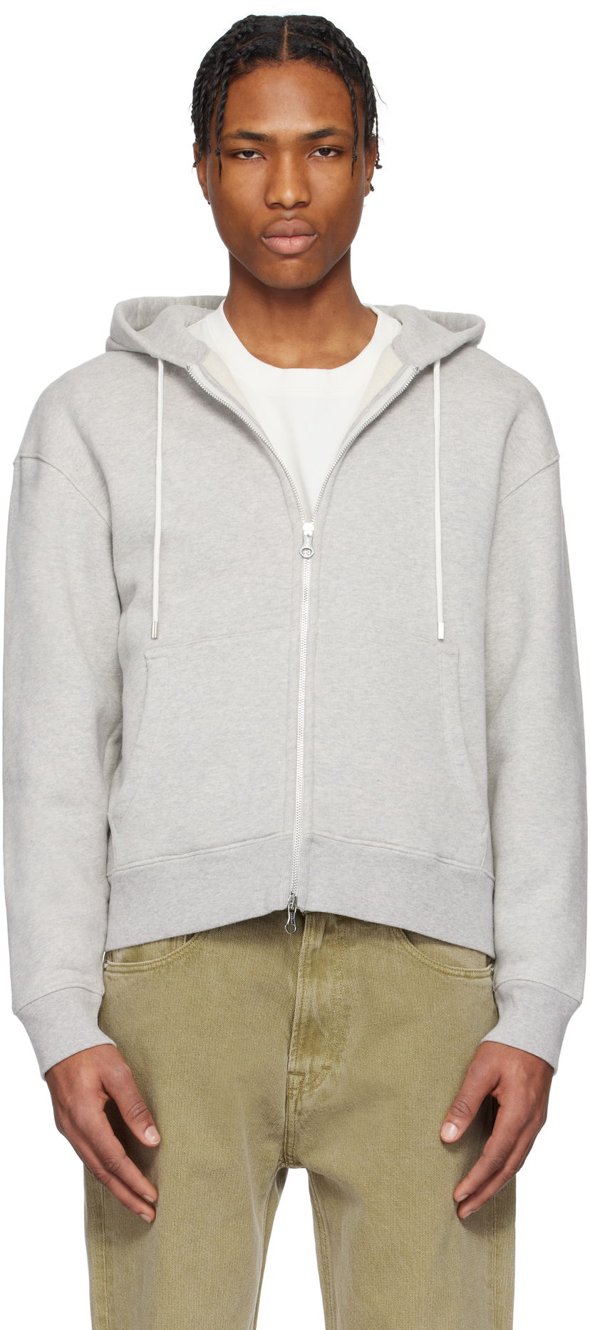Huppari OUR LEGACY Our Legacy Rascal Zip-Up Hoodie Harmaa | M2256RG