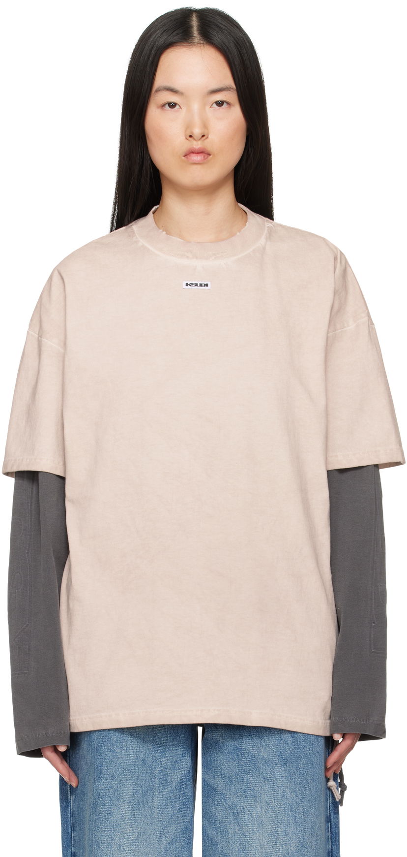 T-paita Ksubi Ksubi Labels Boyfriend T-Shirt Beige | WSP25TE013