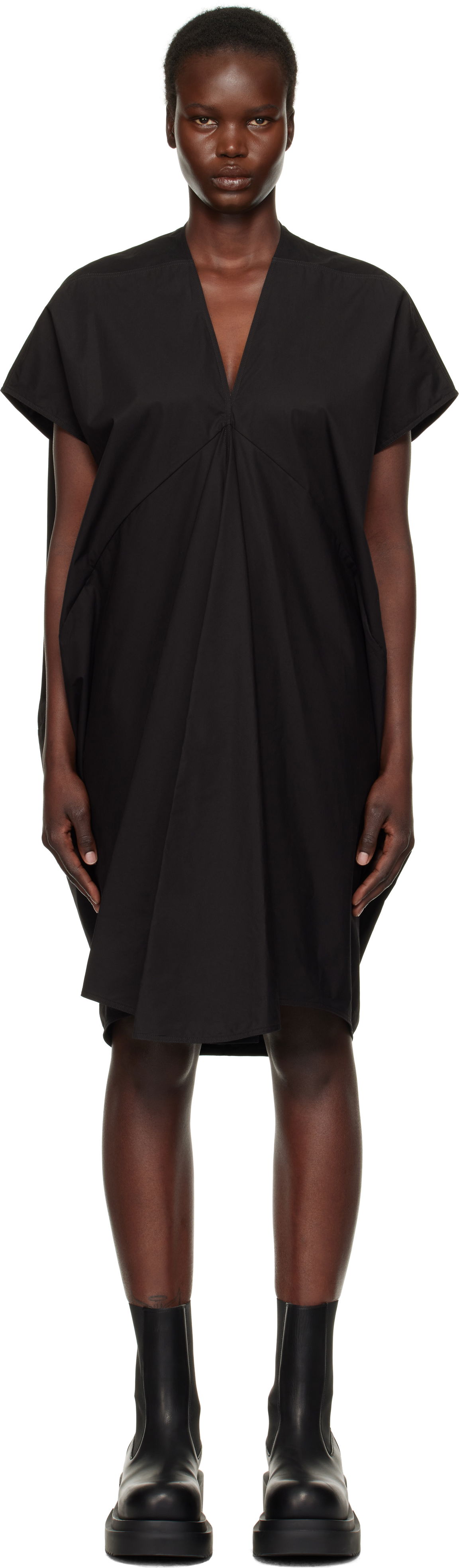 Mekko Rick Owens Rick Owens Hollywood Tommykite V Minidress Musta | RP01E7556 P, 0