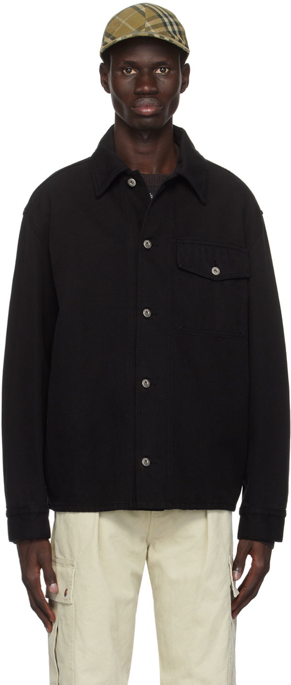Takki Burberry Burberry EKD Cotton Jacket Musta | 8095496