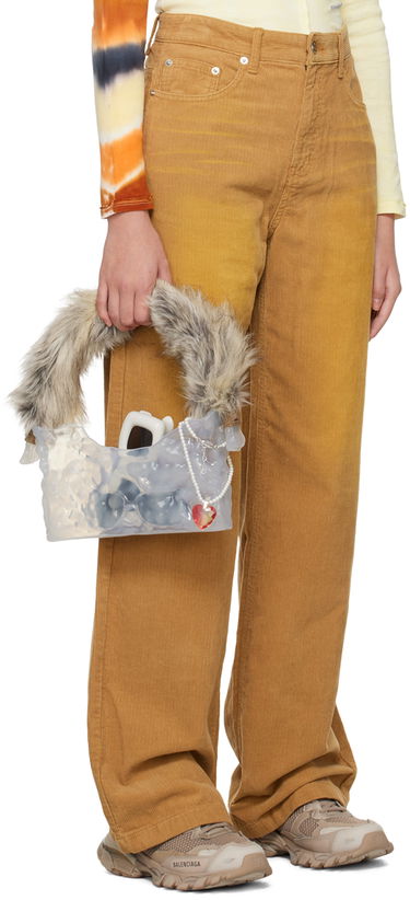 Jeans We11done Washed Corduroy Trousers Beige | WD-DP3-22-392-W-CM, 1