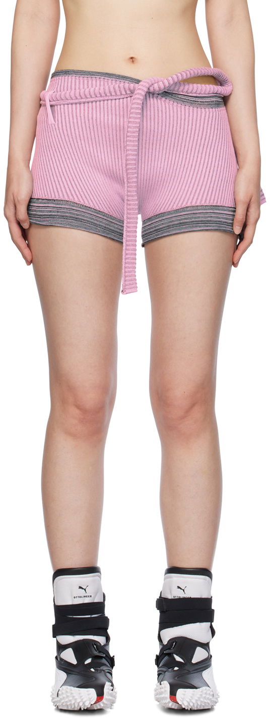 Shortsit Ottolinger Ottolinger Knit Shorts Vaaleanpunainen | 708501