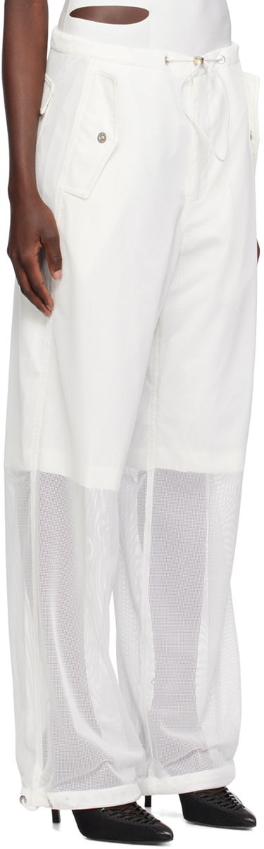 Housut Dion Lee Grid Mesh Panel Trousers Musta | C2155P23, 4