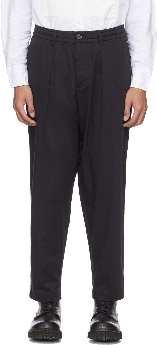 Housut Universal Works Universal Works Pleated Trousers Musta | 00134