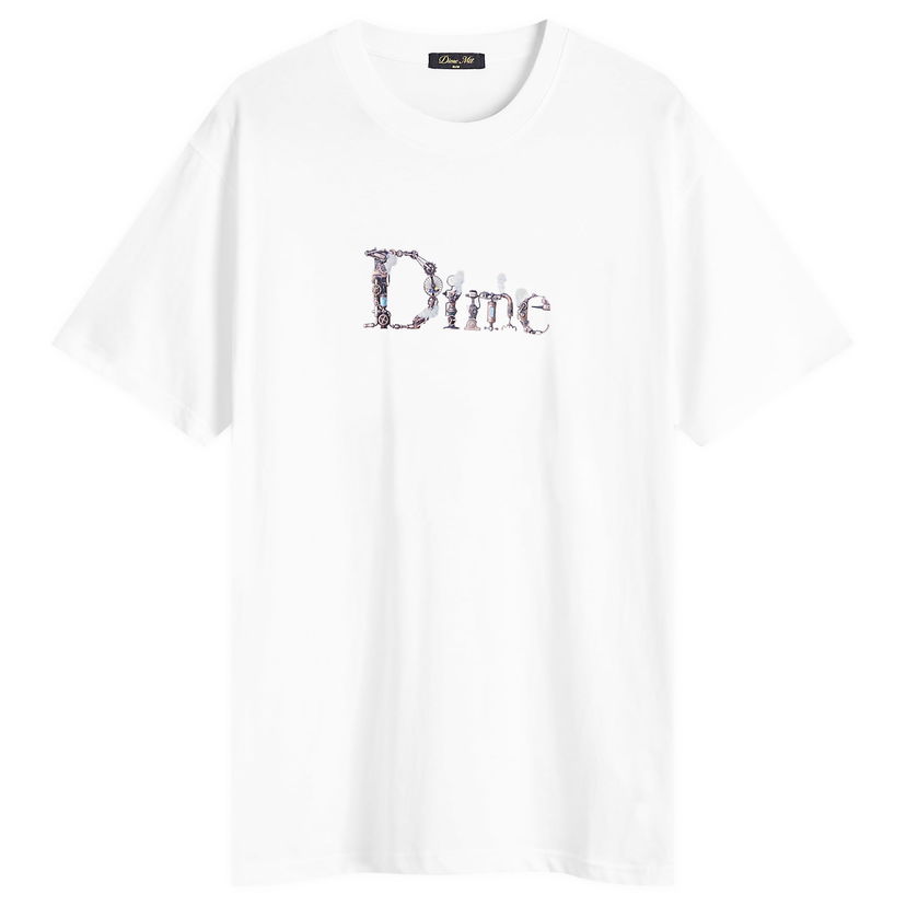 T-paita Dime Dime Classic Steampunk T-Shirt Size Large Valkoinen | DIMESP2551WHT