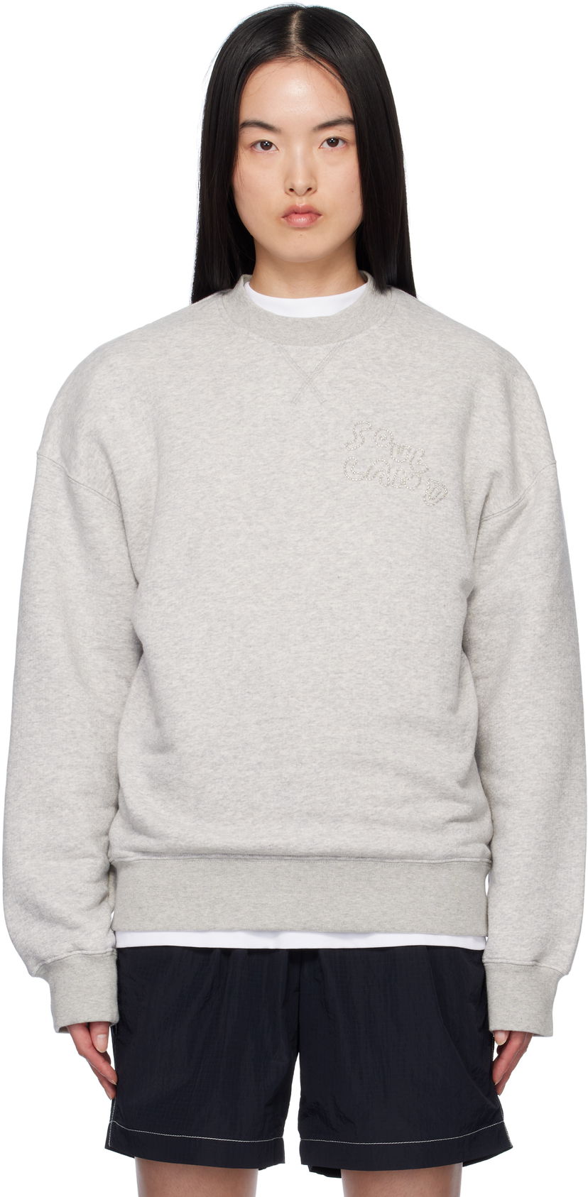 Huppari Soulland Soulland Koda Sweatshirt Harmaa | 42015-1264