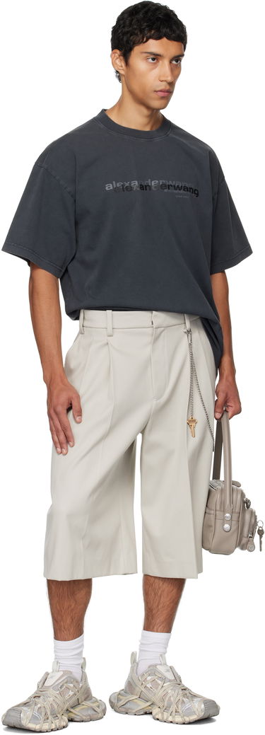 T-paita Alexander Wang Alexander Wang Short Sleeve T-Shirt Harmaa | UCC3251847, 4