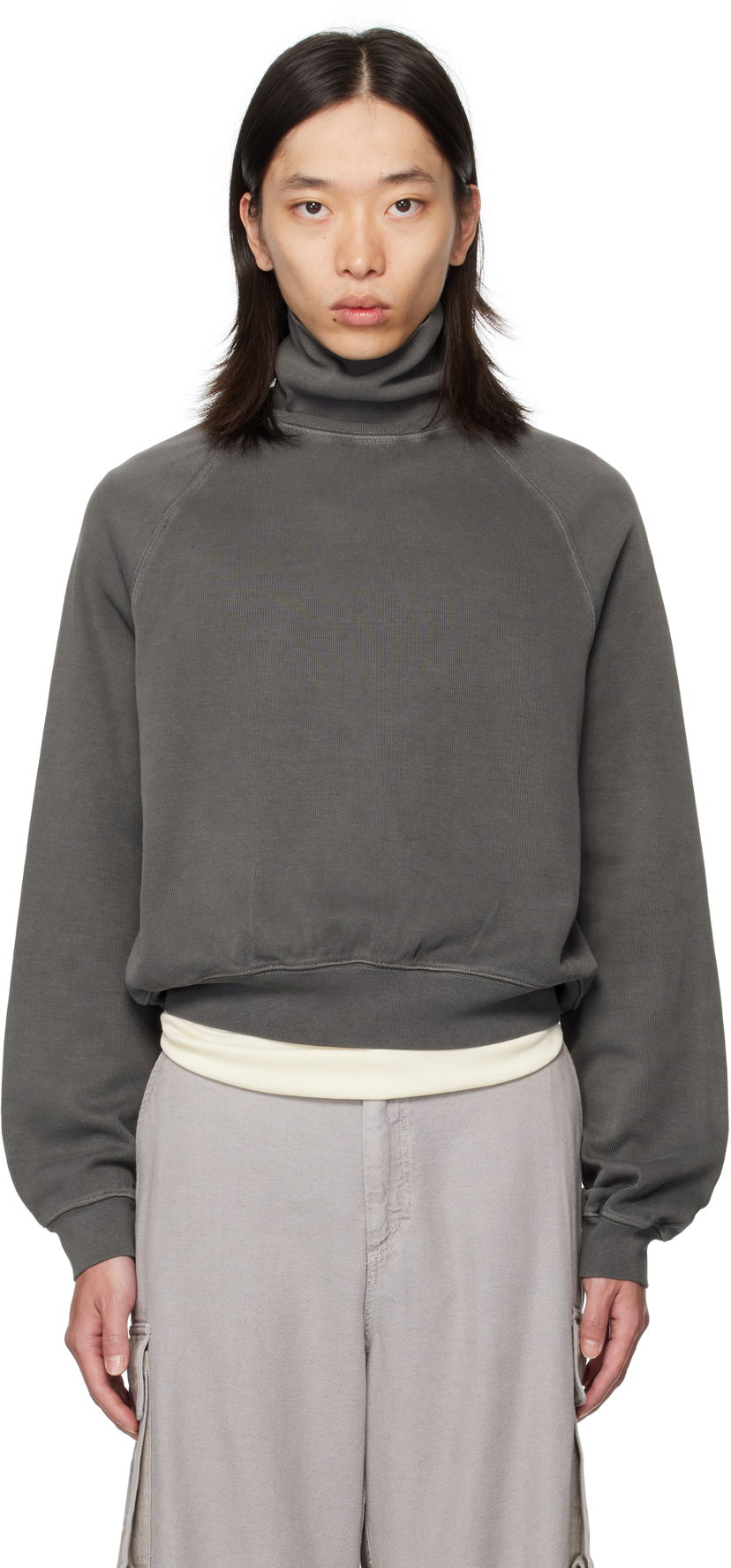 Villapaita OUR LEGACY Scholar Rollneck Turtleneck Harmaa | M4256SW
