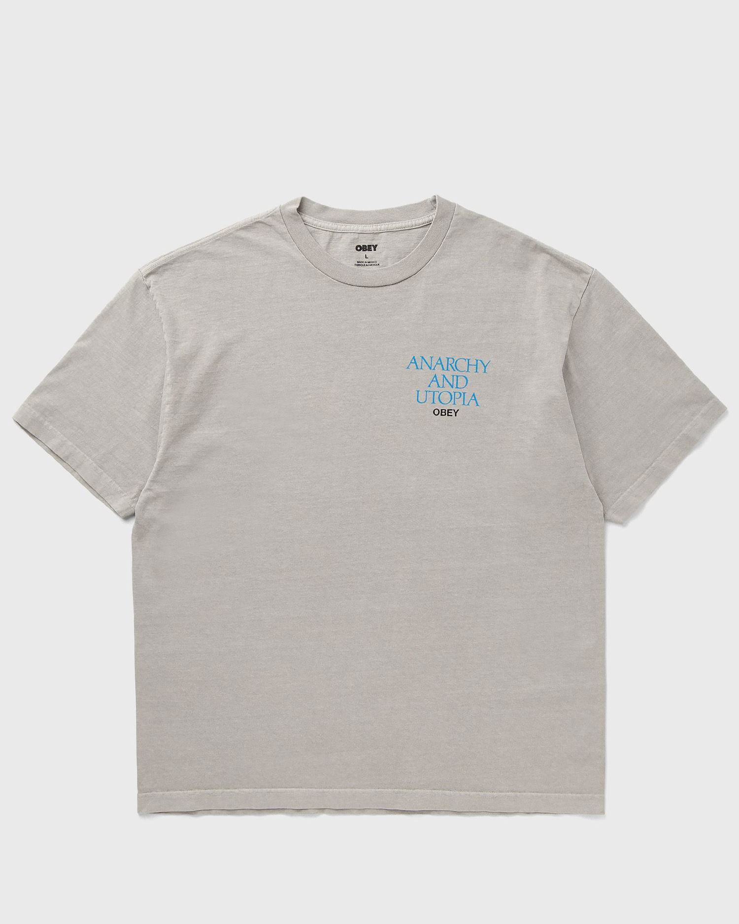 T-paita OBEY Obey Anarchy & Utopia T-Shirt Harmaa | 167924098-SIG, 1