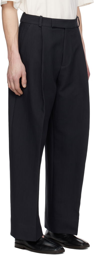Housut Studio Nicholson Studio Nicholson Pull Wool Trousers Musta | PULL SNM - 1278, 4