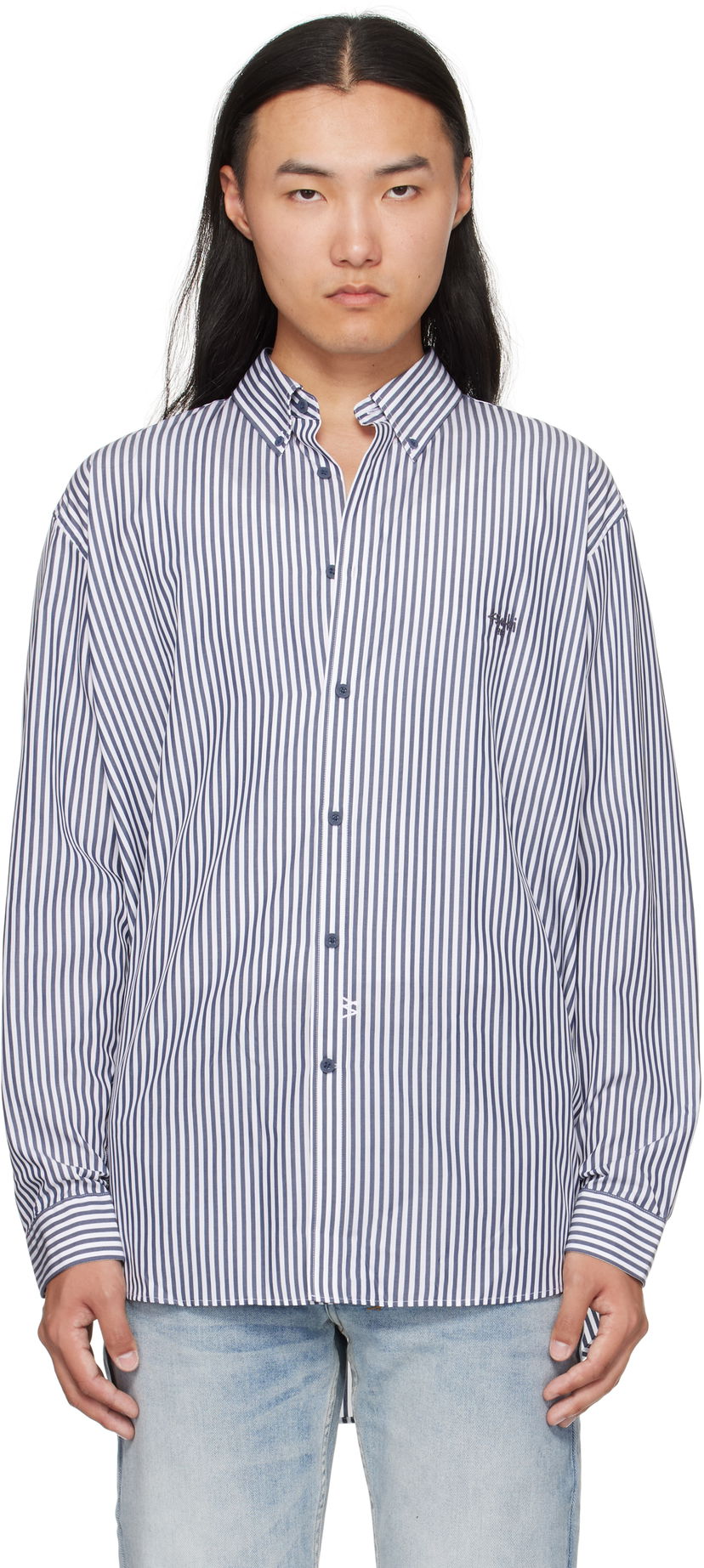 Paita Ksubi Ksubi KSignature Long Sleeve Shirt Sininen | MFA25SH020