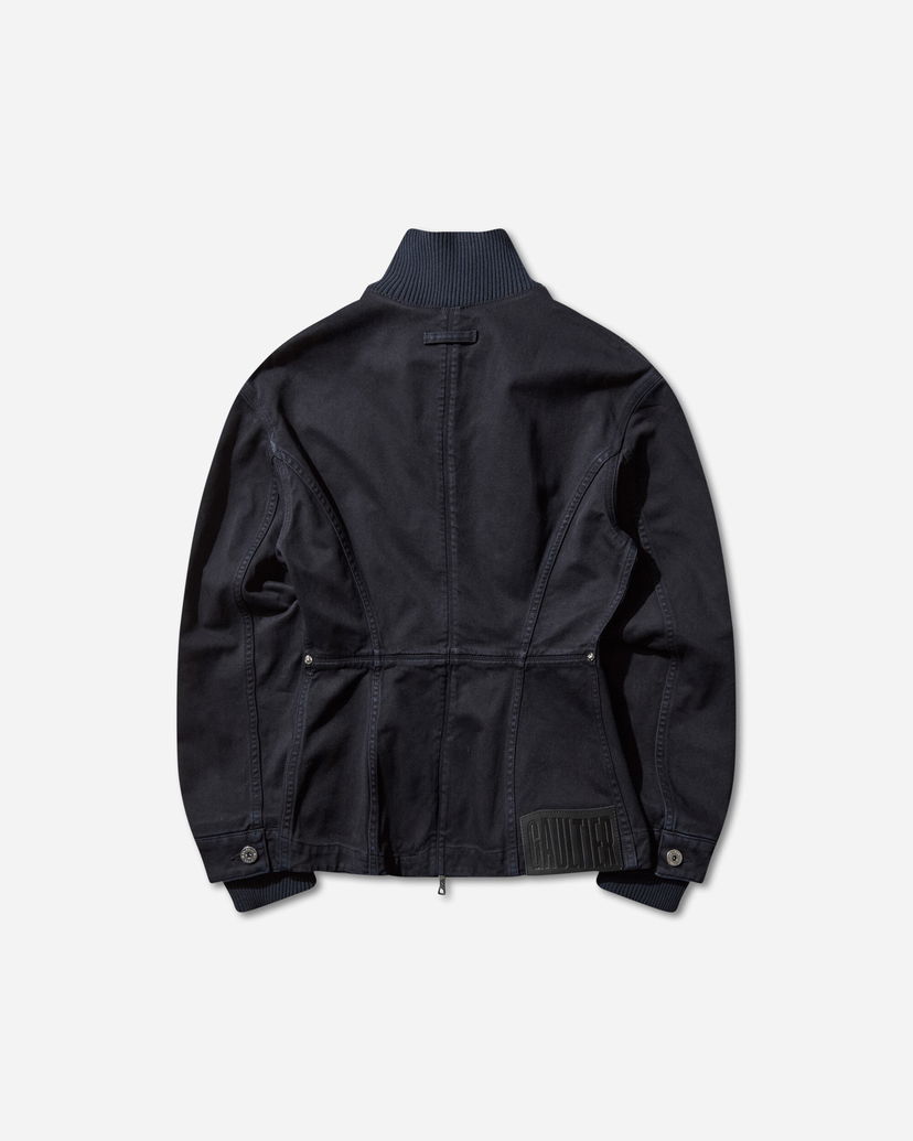 Takki Jean Paul Gaultier Slit Denim Jacket Tummansininen | 2504WJA011W049 59