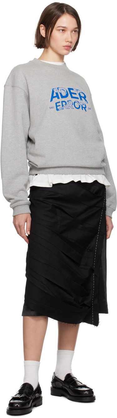Huppari ADER ERROR Graphic Print Crewneck Sweatshirt Harmaa | BN25FYSW0101GR, 3