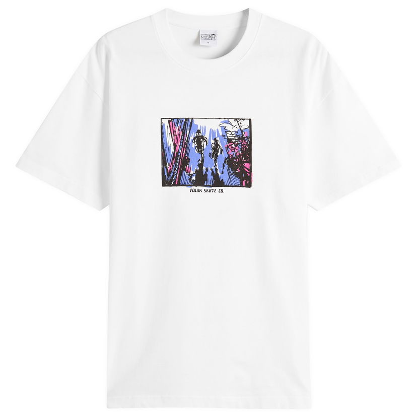 T-paita Polar Skate Co. Running T-Shirt by Polar Skate Co., Size Large Valkoinen | PSC-SU25-29-WHT