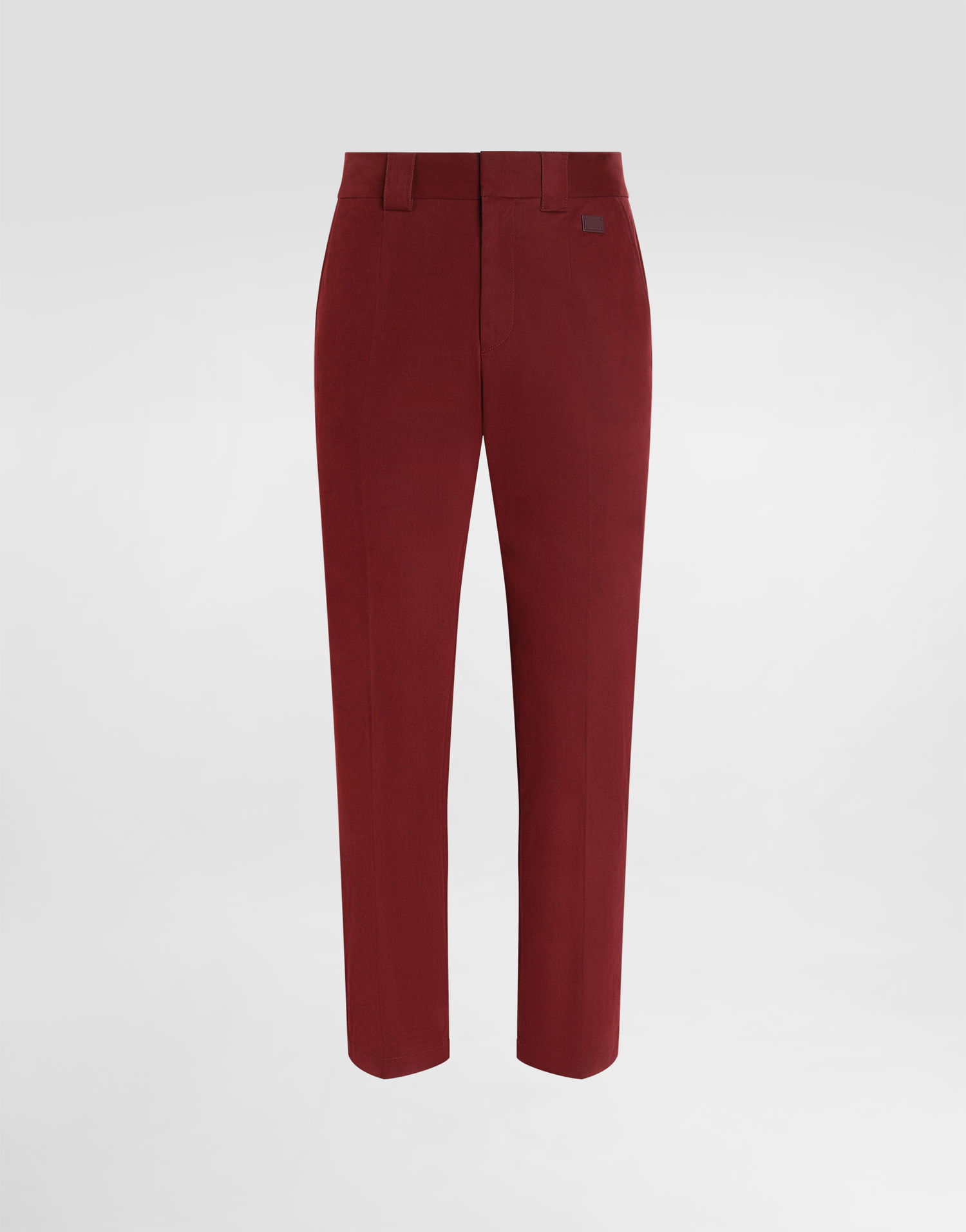 Housut Dolce & Gabbana Dolce & Gabbana Tailored Cotton Pants Burgundia | GP0R4TFUFL3R0369, 0
