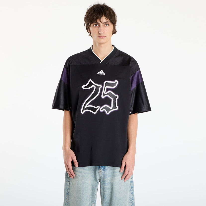 Jersey adidas Originals Oversized Football Jersey with 25 Graphic Musta | JY2763