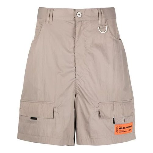 Shortsit HERON PRESTON Heron Preston SS21 Spray Cotton Cargo Shorts Beige | HMCB005R21FAB0016100