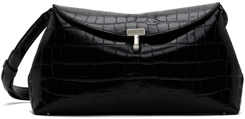 Olkalaukku TOTEME TOTEME T-Lock Croc-Embossed Clutch Musta | 243-WAL944-LE0076