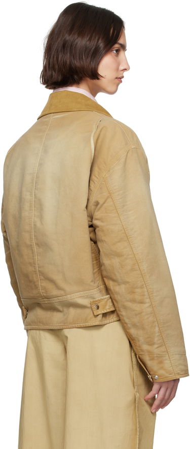 Bomber-takki JW Anderson JW Anderson Curved Hem Workwear Jacket Beige | JK0380-PG1759, 2