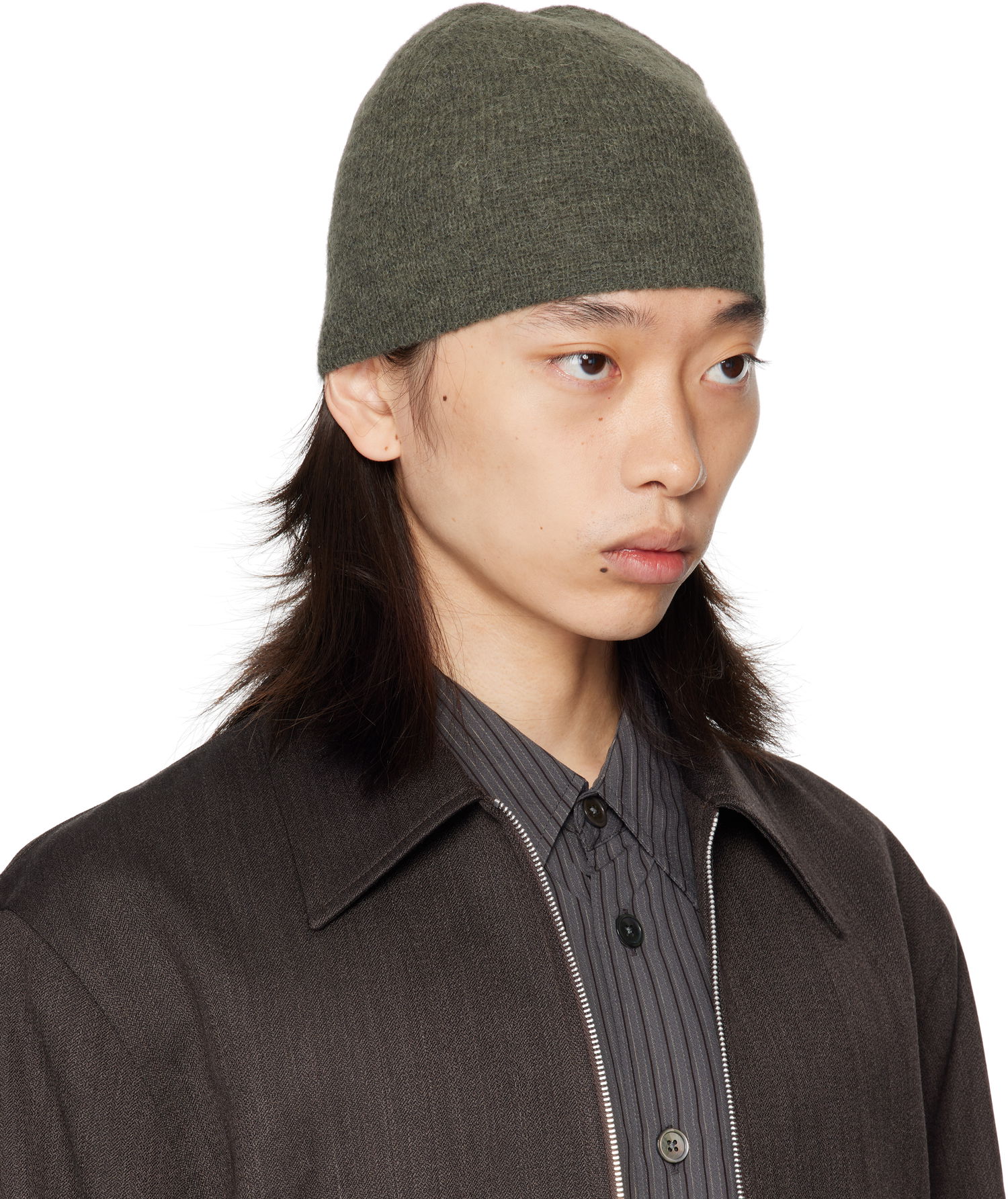Pipo OUR LEGACY OUR LEGACY Alpaca Beanie Vihreä | A4258BMG, 1