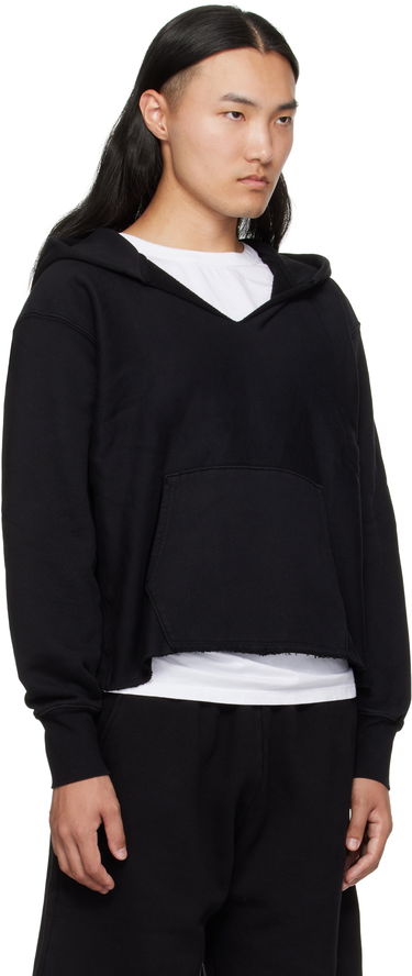 Huppari LES TIEN Heavyweight Cropped Hoodie Ruskea | CF-1091, 1