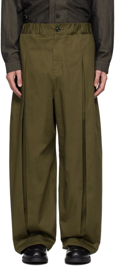 Housut sage NATION Sage Nation Box Pleat Trousers Vihreä | S011 BOX PLEAT TROUSER, 0