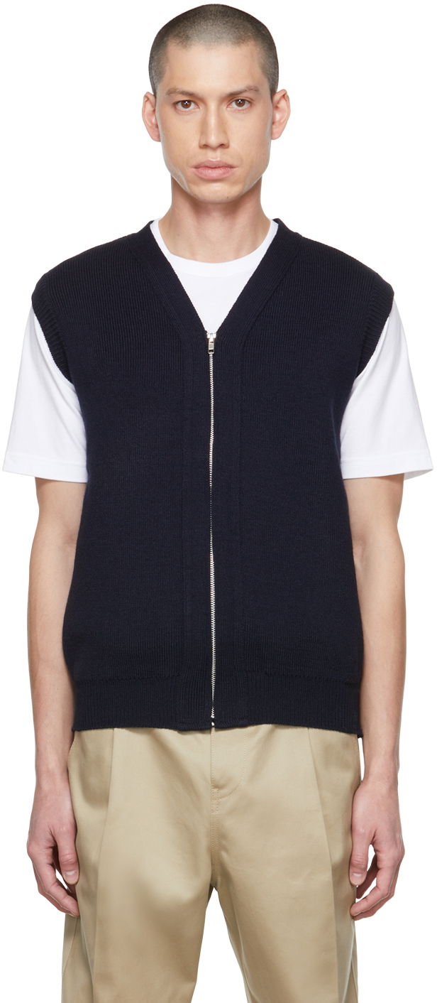 Liivi Comme des Garçons Lochaven of Scotland Edition Zip Vest Tummansininen | DH-N506-051