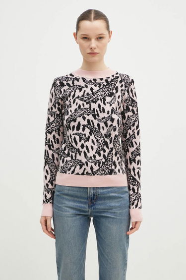 Villapaita Fiorucci Pink Banimalier Wool Blend Sweater Vaaleanpunainen | W01FPKSW195KN03PN04, 0