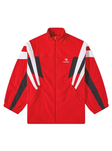 Huppari Balenciaga Logo Oversized Track Jacket Punainen | 675272-TJQ32-6400