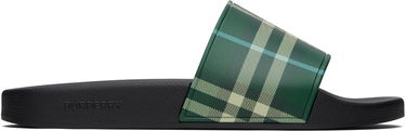 Asusteet Burberry Burberry Check Pool Slides Vihreä | 8113264, 0