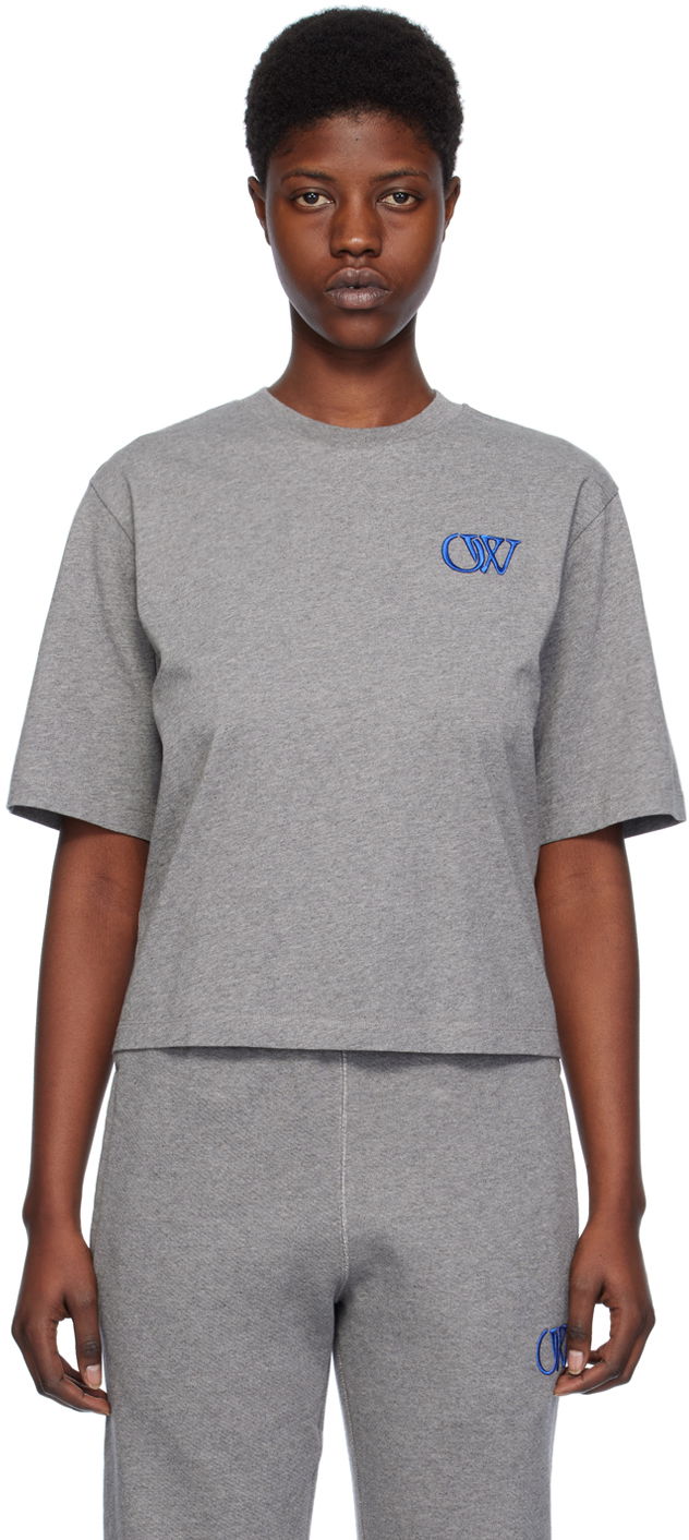 T-paita Off-White Ow Basic T-Shirt Harmaa | OWAA124S24JER0060846